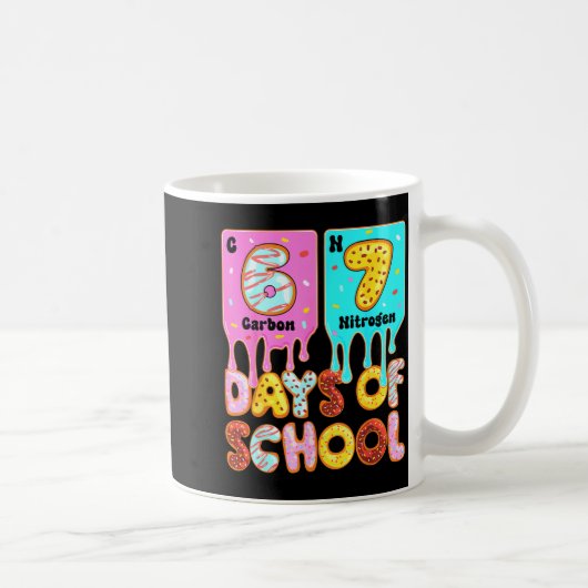 楽しい67日目の学校のミーム 周期表 Drip G コーヒーマグカップ (右)