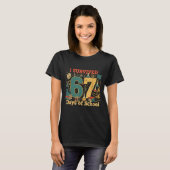 楽しい67日目の学校の思い出 67 おもしろ 理科 Tシャツ (正面フル)