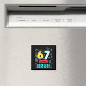 楽しい67日 Bruh 六 七 メーム 先生 キッズ 番号 マグネット (インサイチュ (食洗機))