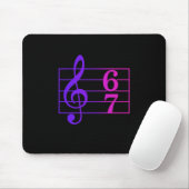 楽しい67音楽ミームスラング音楽教師ユーモアレトロ マウスパッド (マウス)