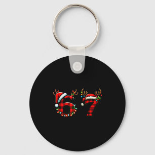 楽しい67 Xmas 67ミームブレインロットクリスマスパーティー用Tシャツ キーホルダー
