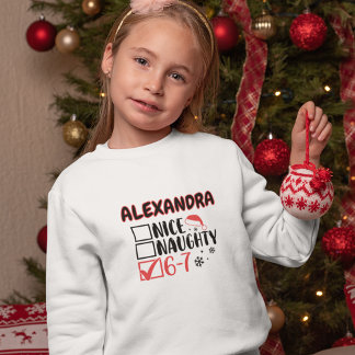 楽しい6-7クリスマスチェックリスト オーダーネームTシャツ