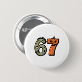 楽しい6 7 ハロウィンコスチューム ミーム 67 ハロウィン _2 缶バッジ (正面&裏面)