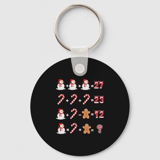 楽しい6 7 メーム 67 クリスマスの演算順序 マ キーホルダー (正面)