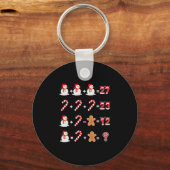 楽しい6 7 メーム 67 クリスマスの演算順序 マ キーホルダー (正面)