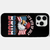 楽しい7月4日、ブラー愛国ワシ Case-Mate iPhoneケース (裏面 (横))