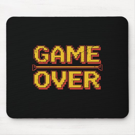 楽しい80年代アーケード レトロな懐かしさ ゲーマー ビデオゲーム マウスパッド (正面)