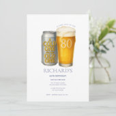 楽しい80歳の誕生日　オールドワンにコールドワン 招待状 (スタンド正面)