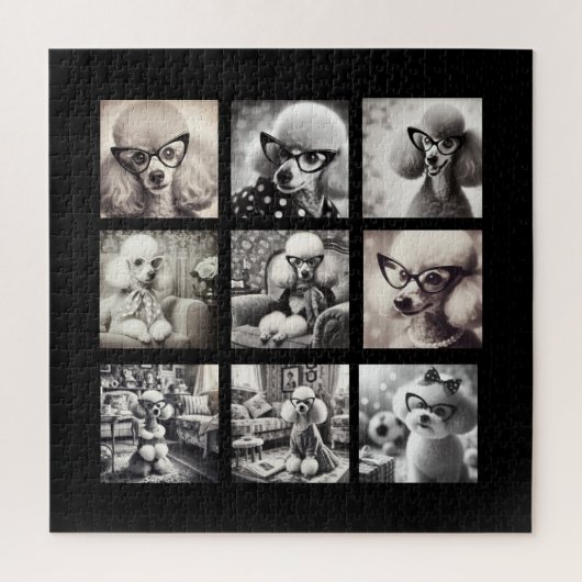 楽しい9枚のフォトコラージュ写真 ジグソーパズル (縦)