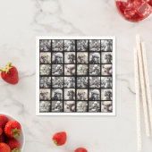 楽しい9枚のフォトコラージュ写真 スタンダードカクテルナプキン (インサイチュ)