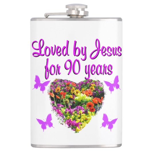 楽しい90歳 フラスク (正面)