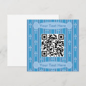 楽しい＆おしゃれなクロスQRコード 招待状 (正面/裏面)