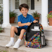 楽しい かわいい イラスト カラフル 落書き オーダーメイド 子供 プリントバックパック