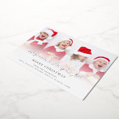 楽しい ちょっと不穏だけどとても明るい写真スクリプト 箔シーズンカード (回転した状態)