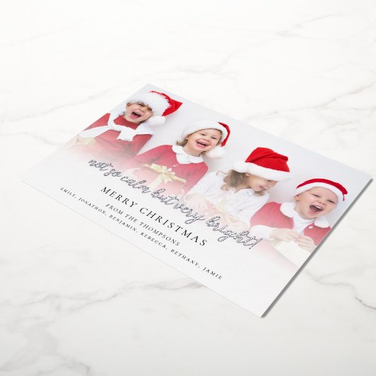 楽しい ちょっと不穏だけどとても明るい フォトスクリプト 箔シーズンカード (回転した状態)