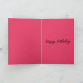 楽しい「もう1歳年をとった?いや!」誕生日 カード (内部)