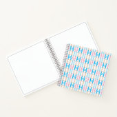 楽しい カラフルなイニシャル入り ピンク 青 ゴールド イエロー ノートブック (内部)