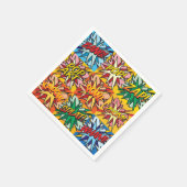 楽しい カラフルな 現代の タイポグラフィー コミックブック スタンダードカクテルナプキン (角)