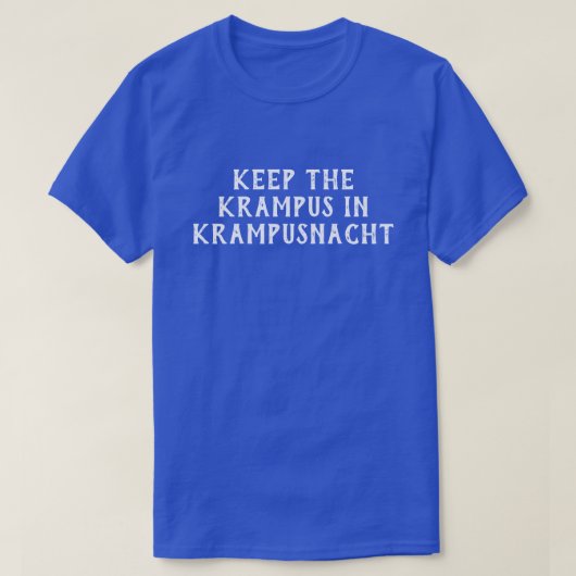 楽しい クランプスナハトにクランプスを残そう Tシャツ (デザイン正面)