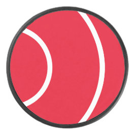 楽しい クール スポーティ 大胆 赤 白 同心円 波紋 アイスホッケーパック
