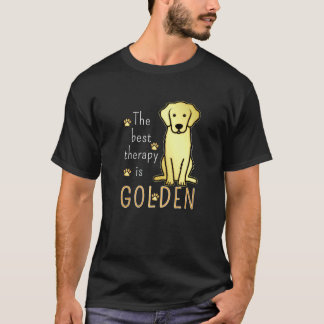楽しい ゴールデンレトリバー犬は最高の癒しです Tシャツ
