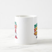 楽しい「サンタさんピザをください」クリスマスマグ コーヒーマグカップ (中央)