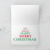 楽しい＆スイートなクリスマスカード サンキューカード (内部)