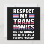 楽しい トランスジェンダー+プライドマンス LGBT 招待状 (正面)