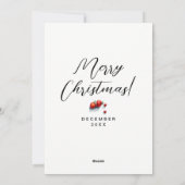 楽しい ファンシーな 赤と緑の クリスマス お菓子 水彩画 (裏面)