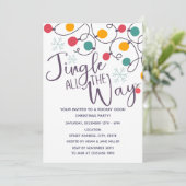楽しい＆フェスティブな「ジングル・オール・ザ・ウェイ」ホリデーパーティー 招待状 (スタンド正面)