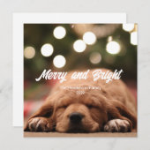 楽しい ホリデーシーズンの明るい写真クリスマスカード 招待状 (正面/裏面)