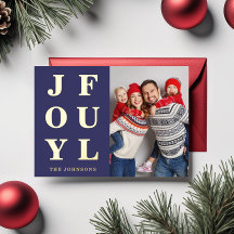 楽しい モダン ミニマル フォト クリスマス ゴールド