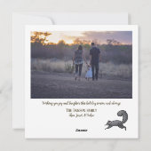 楽しい リスへの喜び フォト シーズンカード (裏面)