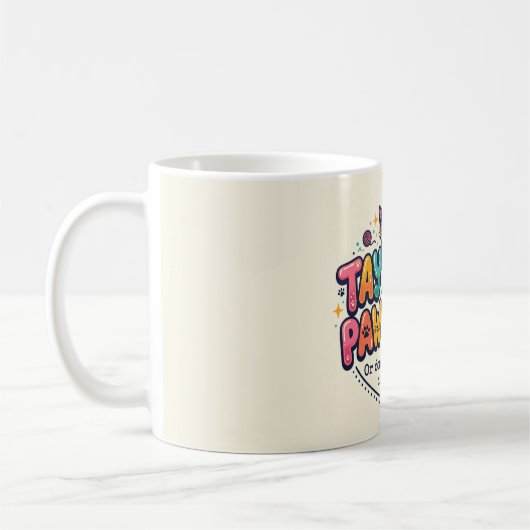 楽しい「前向きネコ」グッズ コーヒーマグカップ (左)