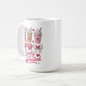 楽しい 可愛い カフェインたっぷり バレンタイン コーヒー コーヒーマグカップ (正面左)
