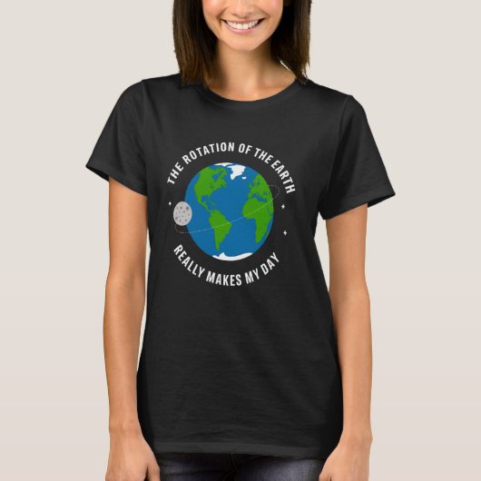 楽しい 地球の自転が本当にマク Tシャツ (正面)
