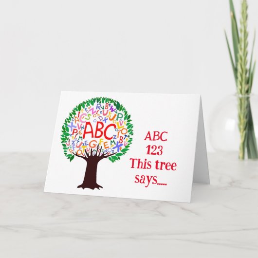 楽しい「幼稚園初日」になりますように！ カード (正面)