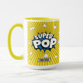 楽しい 明るい 可愛い SUPER POP! コミック ポップアート パン マグカップ