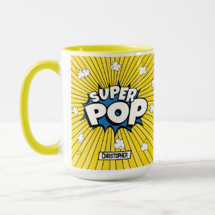 楽しい 明るい 可愛い SUPER POP! コミック ポップアート パン マグカップ
