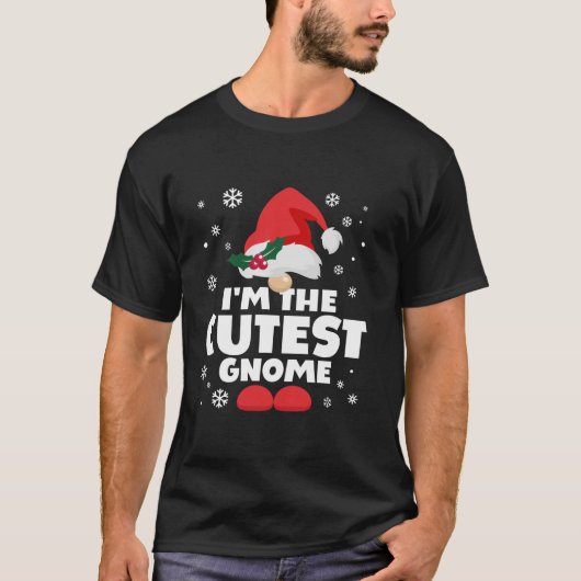楽しい 最もかわいい ノーム ファミリー おそろい グループ 幸せ クリスマス Tシャツ (正面)