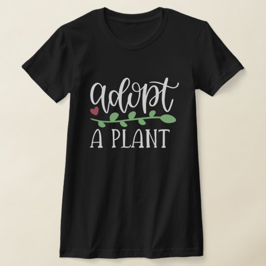楽しい 植物を飼ってね ダーク Tシャツ (レイダウン)