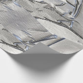 楽しい 面白い 銀のガムテープ ラッピングペーパー (角)