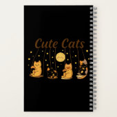 楽しい＆風変わりな学校日記 子供と猫好きに ノートブック (裏面)