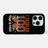 楽しい！100日目の学校フットボール キッズ iPhoneケース (裏面横)