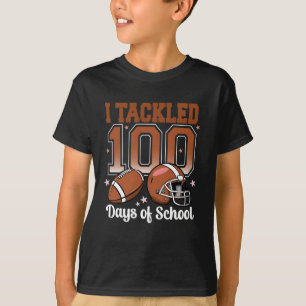 楽しい！100日目の学校フットボール キッズ Tシャツ