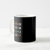 楽しい 6 7 メーム クリスマス 演算順序 数学 コーヒーマグカップ (正面左)