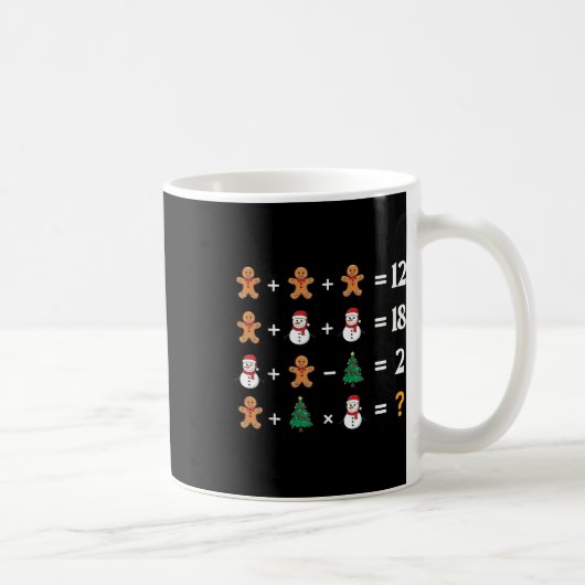 楽しい 6 7 メーム クリスマス 演算順序 数学 コーヒーマグカップ (右)