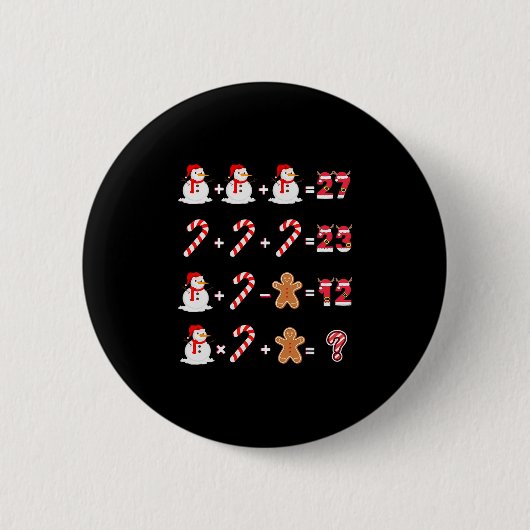楽しい 6 7 メーム 67 クリスマスの演算順序 メイ 缶バッジ (正面)