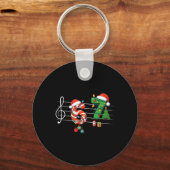 楽しい 6 7 音楽の先生 67 ジョーク 六 七 クリスマス キーホルダー (正面)