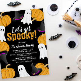 楽しい「Let's Get Spooky!」ハロウィンパーティー招待状 招待状